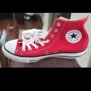 BRAND NEW RED CONVERSE SNEAKERS